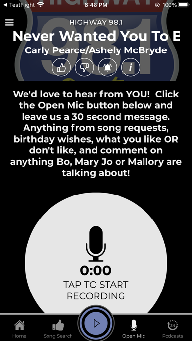 Highway 98.1 Country Screenshot