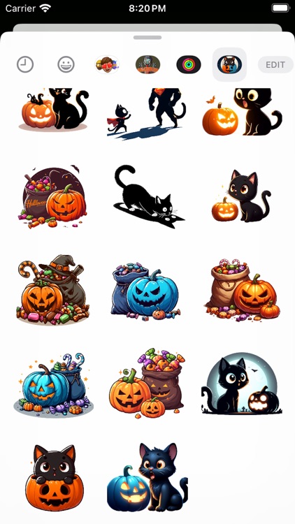 Halloween Black Cats Stickers screenshot-4