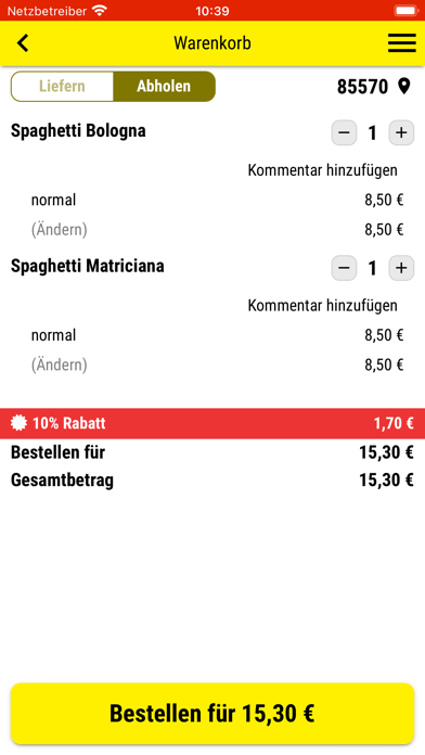 Screenshot #2 pour Punjabi Pizza Marktschwaben