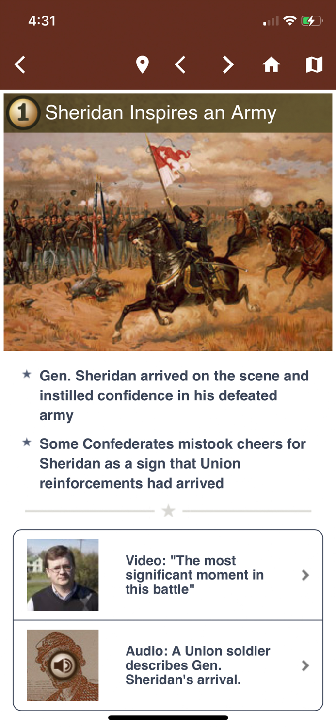 Cedar Creek Battle App