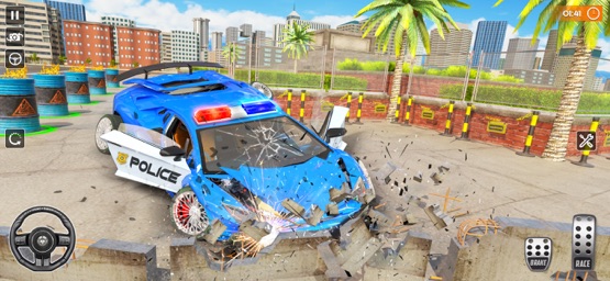 Screenshot of Police Chase Game: Car Crash