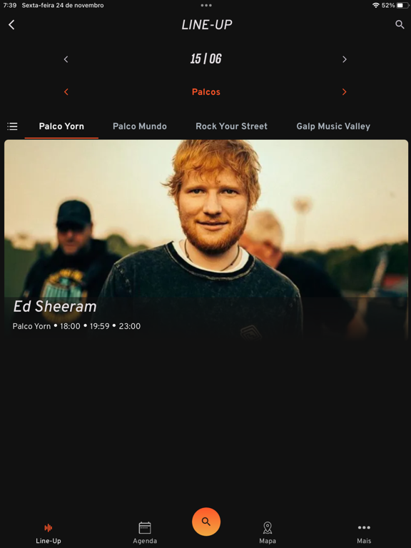 Rock in Rio Lisboa iPad screenshot 4 - Entertainment app