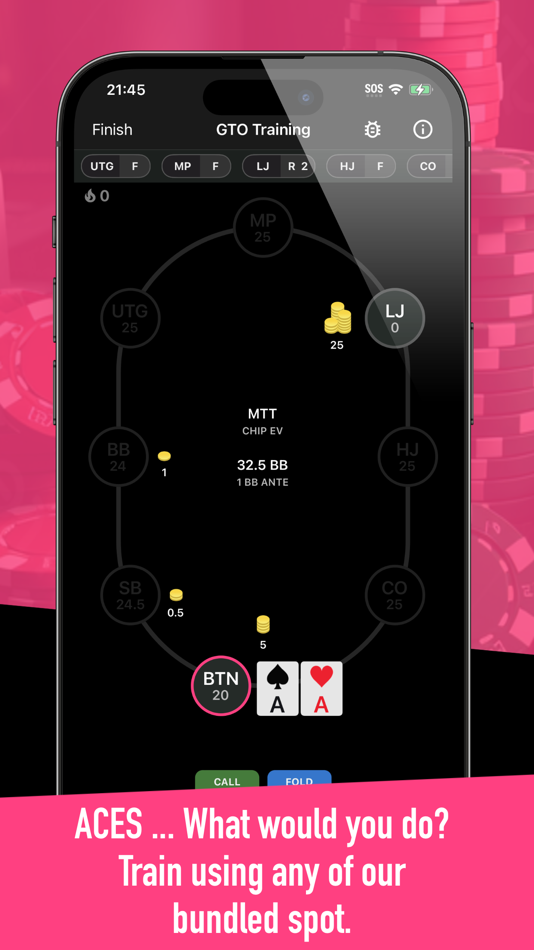 #6. GTO Ranges+ Poker Solver (iOS) Podle: Crafty Wheel Studios Pty Ltd