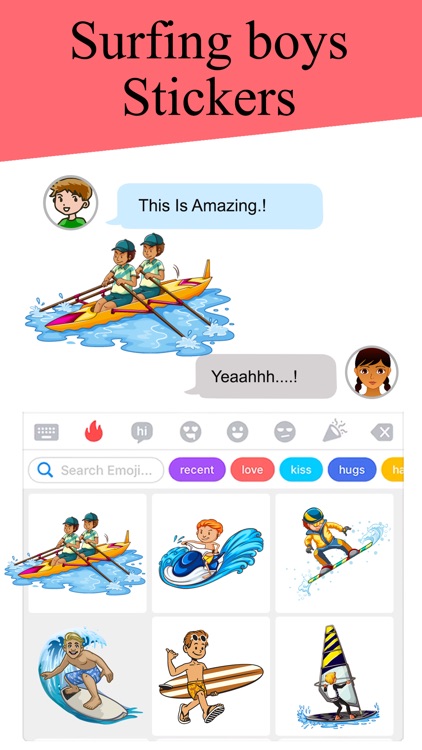 Animated Surfing Boys