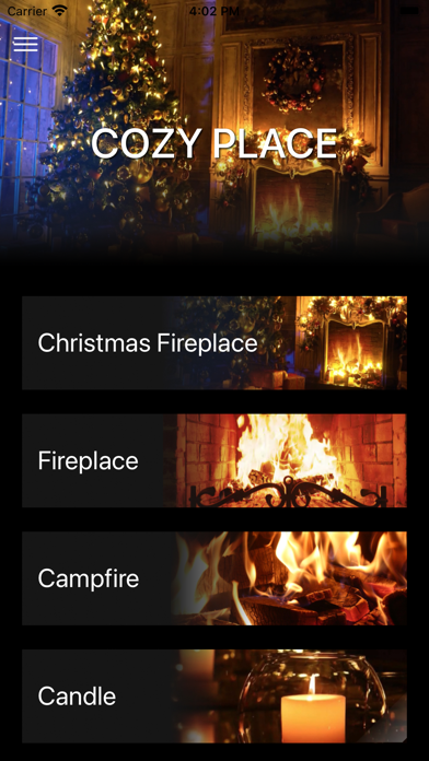 Cozy Christmas Fireplace. Screenshot