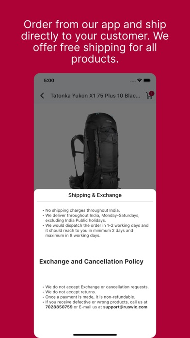 Ruswic for Retailers Screenshot