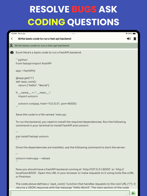 AI chat bot + Writer - Copyist iPad screenshot 4 - Productivity app