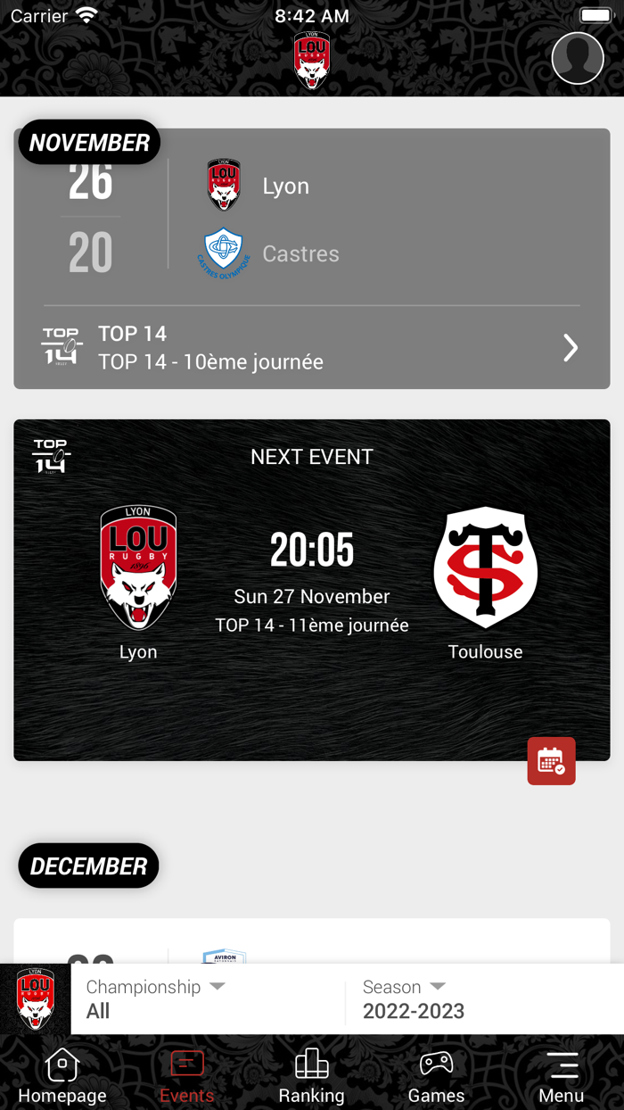 LOU Rugby - Appli officielle