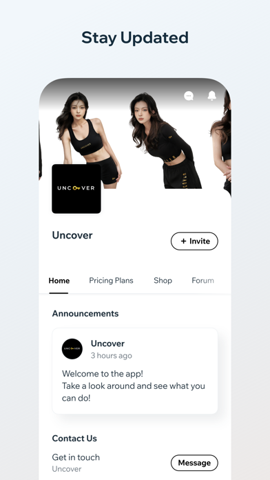 Uncover Fitness Screenshot