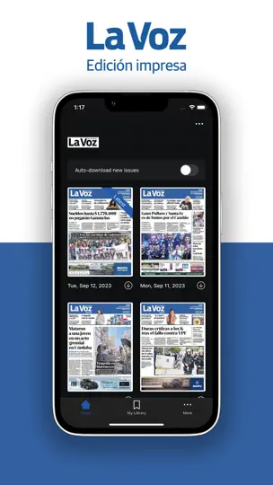 Captura de pantalla de La Voz - Edición Impresa en iPhone 1