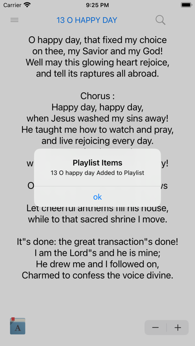Church of Christ Hymns Screenshot