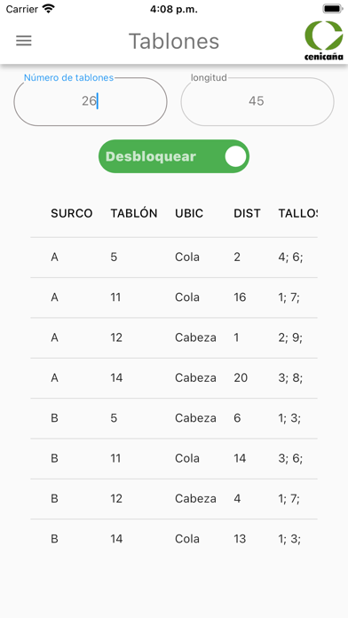 Muestreo Screenshot
