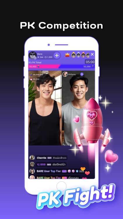 Bare Live -Live Stream, Chat screenshot-6