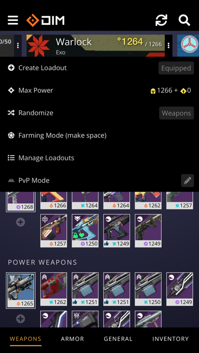 Destiny Item Manager Screenshot