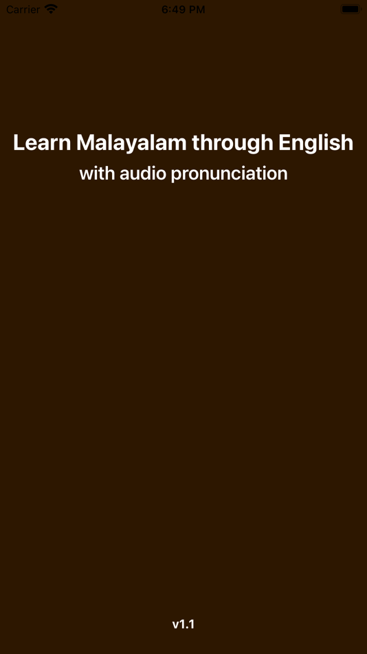 #1. Learn Malayalam Language (iOS) By: Agurchand Babu K S