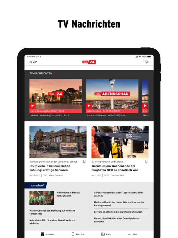 Screenshot #6 pour rbb24 – regionale Nachrichten
