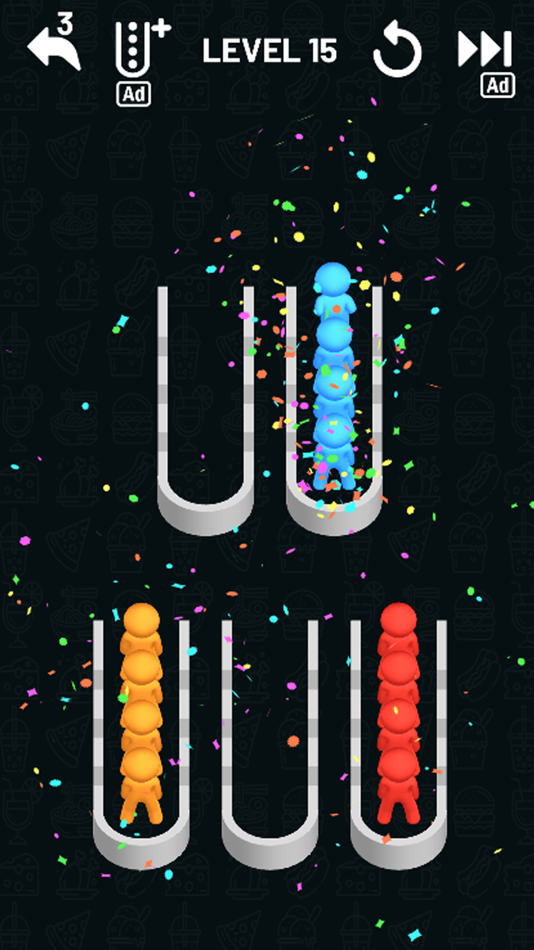 #4. Color Sort: Stickman Color (iOS) 来自: 52 Blue Studios