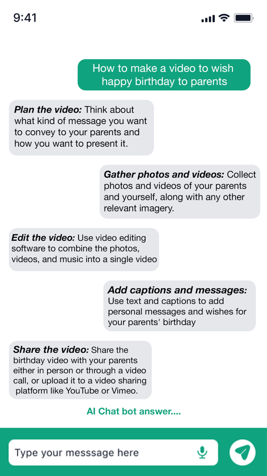 #5. Chat with AI Bots (iOS) بواسطة: Busicard.io