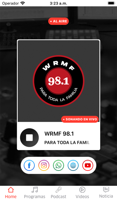 WRMF 98.1 Screenshot