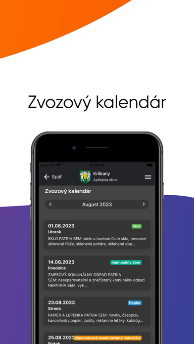 Obec Krškany Screenshot