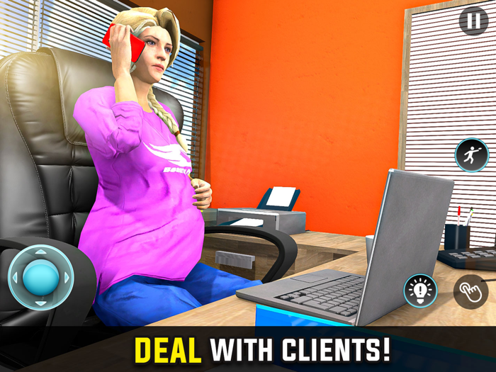 Pregnant Mother Office Life