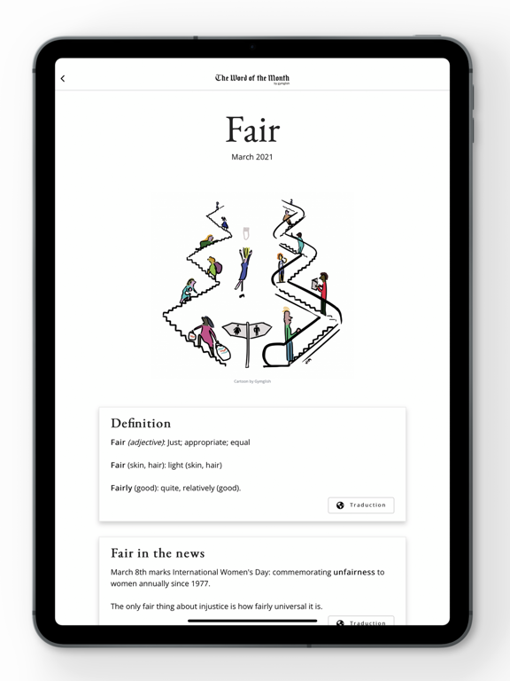 The Word of the Month iPad screenshot 5 - News app