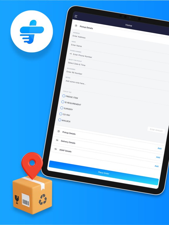 Xpress Rx Delivery iPad screenshot 1 - Business app