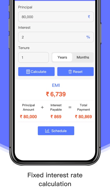 Rupiya EMI Loan Calculator