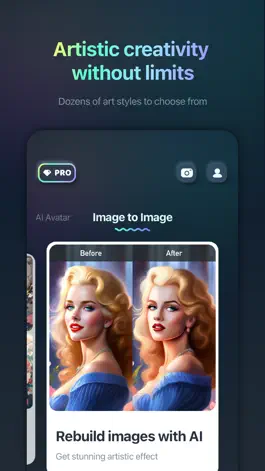 Game screenshot Monet AI - AI Art Generator apk