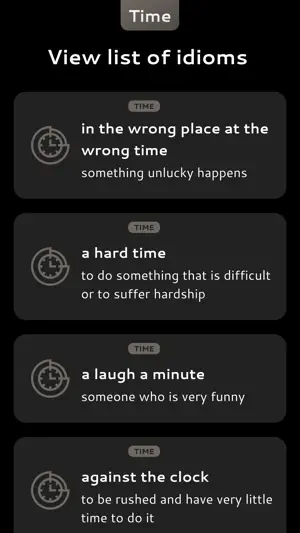 English Time Idioms screenshot 1