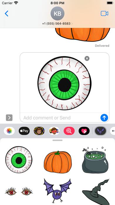 Screenshot 2 of Frosty's Fiendish Stickers App