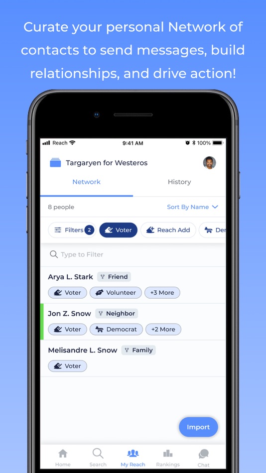#4. Reach — Progressive Organizing (iOS) By: Reach Progress PBC