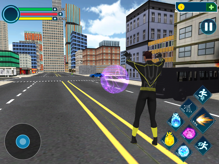 Amazing Flying Rope Hero 3D