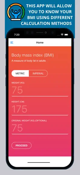 Game screenshot BMI Calculator ~ Weight Loss apk