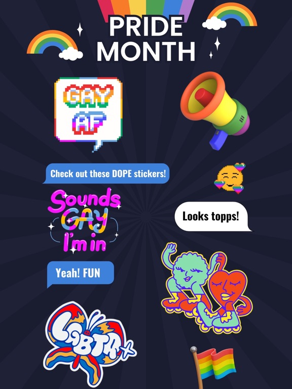 Screenshot #4 pour LGBT dating sticker pack