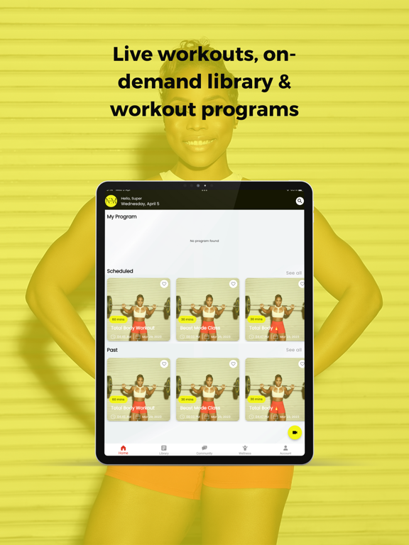 Raw Fitness App iPad screenshot 2 - Health & Fitness app