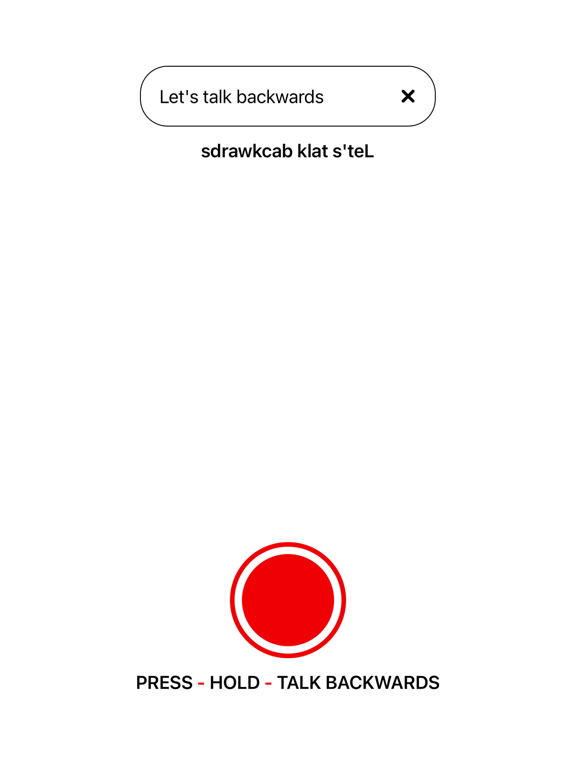 Screenshot #4 pour Backwards Talk