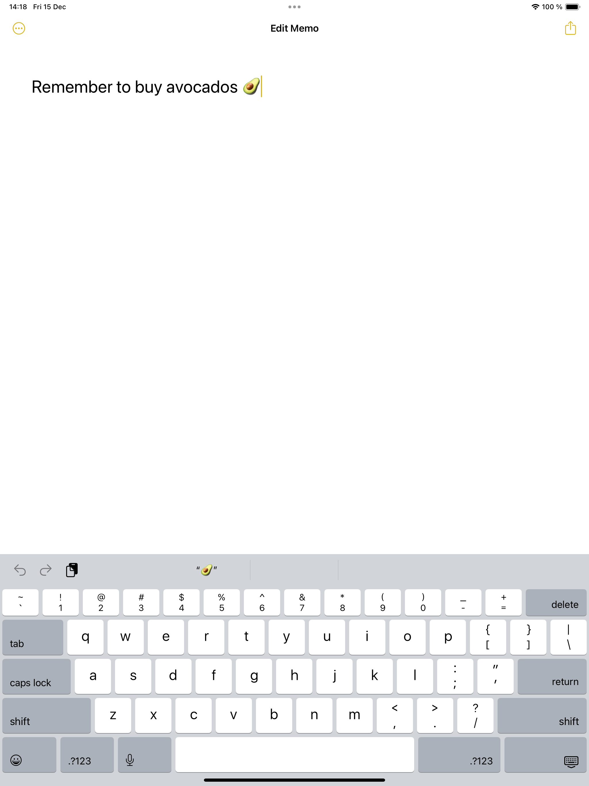 Memo Widget