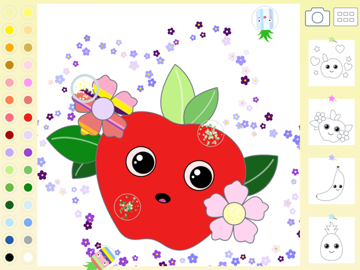 Fruit Coloring for Kid Toddler
