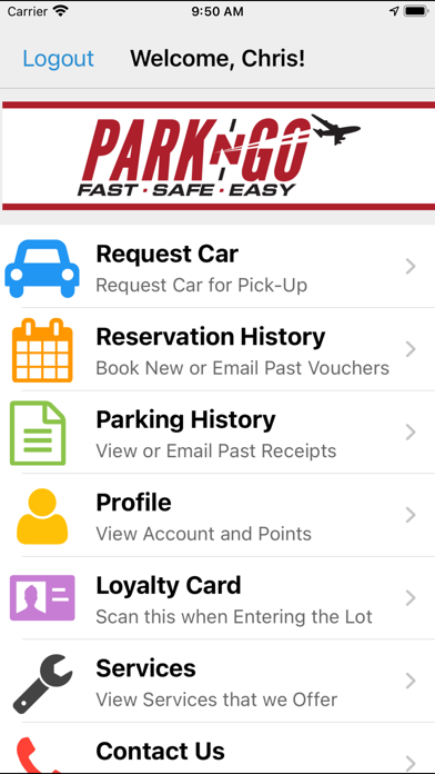 Park-N-Go Dayton Airport Screenshot