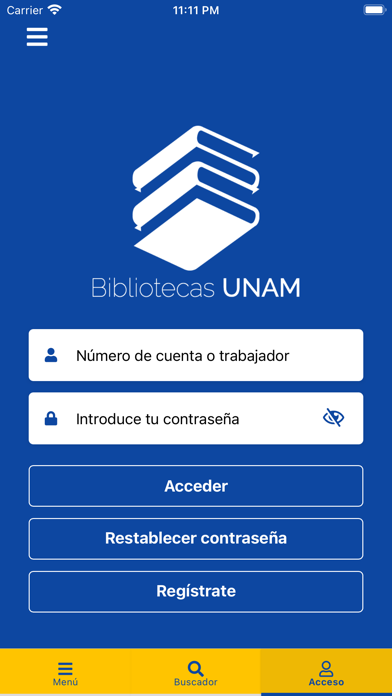 Bibliotecas UNAM Screenshot