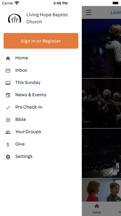 Living Hope Baptist Screenshot