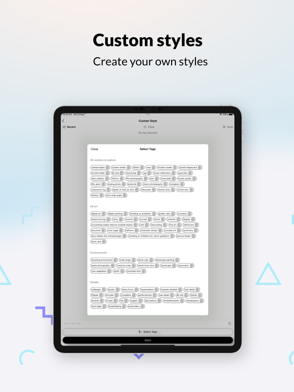 AI Art - AI Artist iPad screenshot 3 - Graphics & Design app