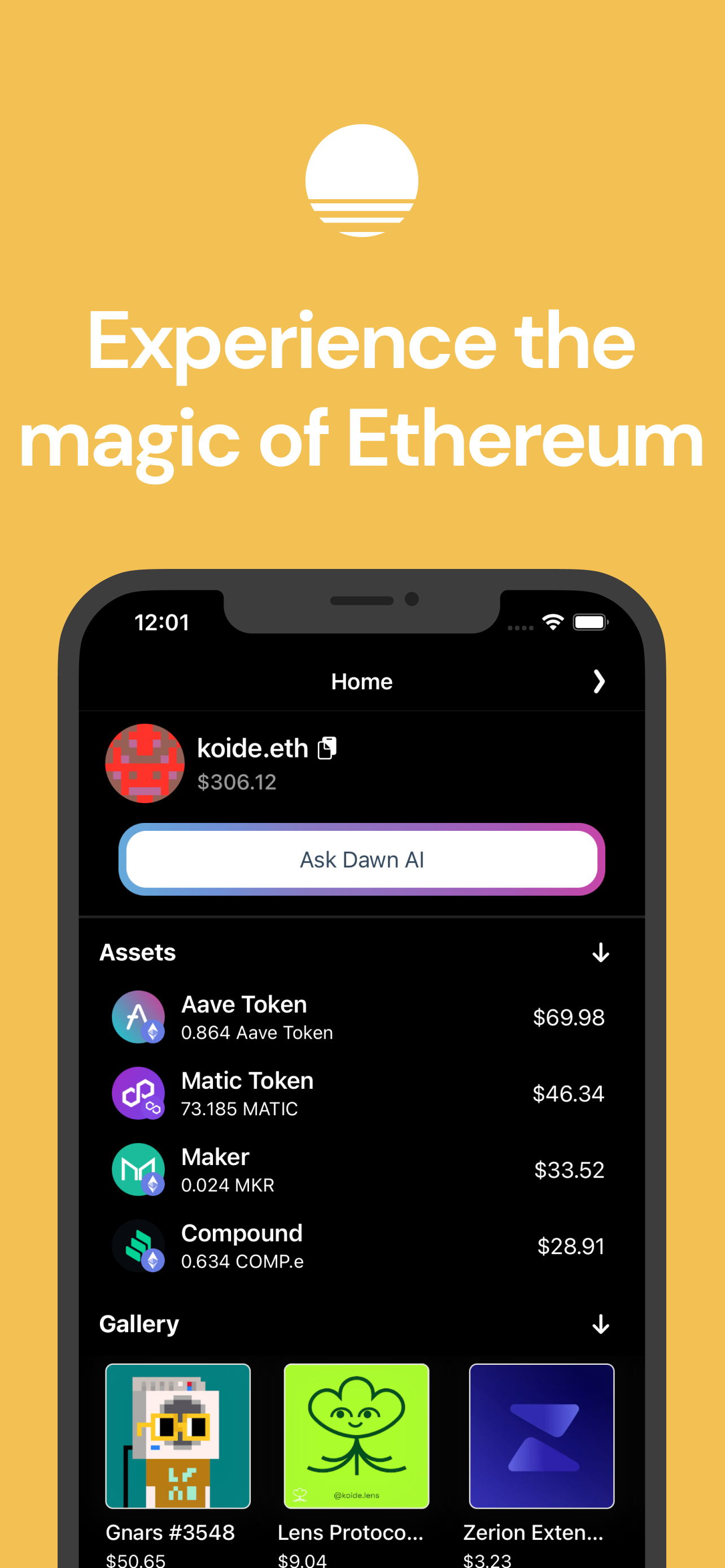 Dawn - Ethereum Wallet