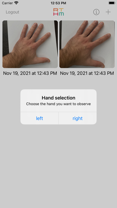 RTHM HandScan Screenshot