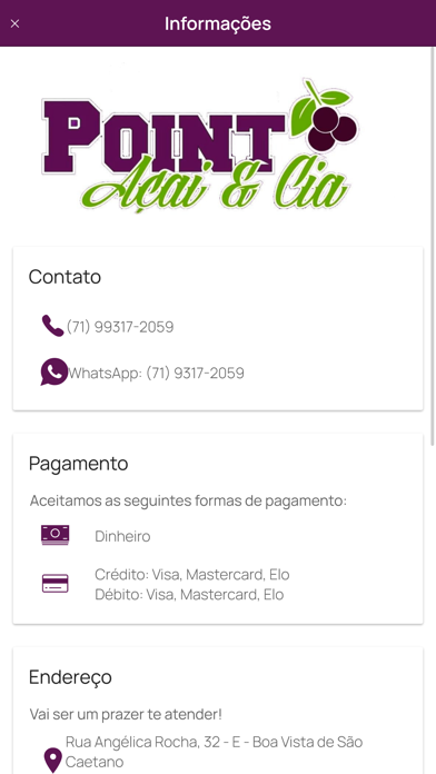 Point Açaí & Cia Screenshot