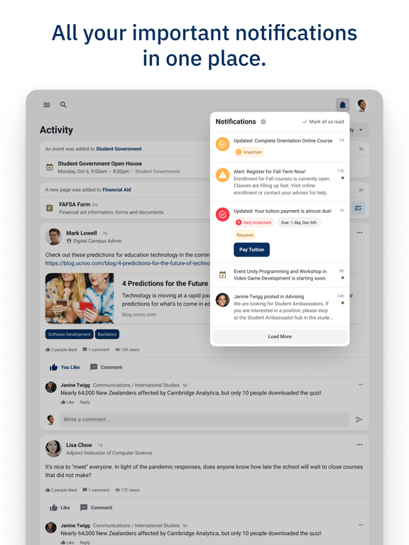 HPU myGateway iPad screenshot 2 - Education app
