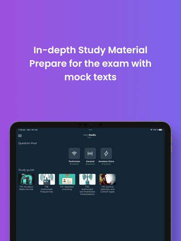 Ham Radio Exam iPad screenshot 3 - Education app