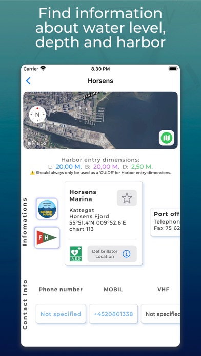 Danske Havne Info Screenshot