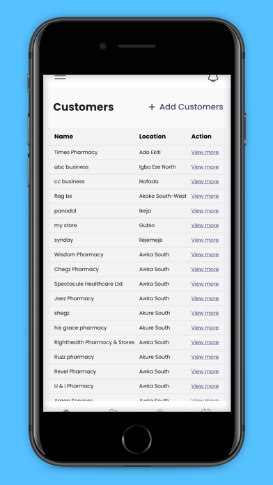 Pharmaserv Field Service Screenshot
